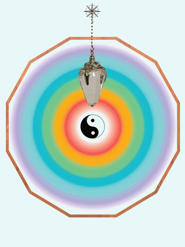 Planche pendule de radiesthésie – Le Panneaux radionique pour Équilibrer les chakras Chamuel. 